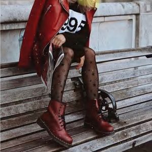 Dr. Marten’s 1460 Smooth Cherry Red Leather Boots for Women size 7 or Men size 6